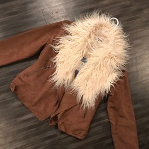 Show me your mumu suede and fur jacket